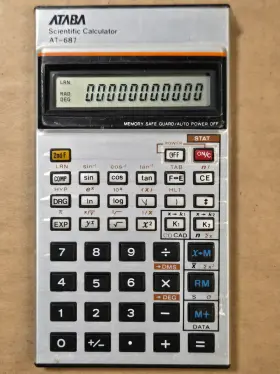 AT-687 ATABA Scientific Calculator Clean