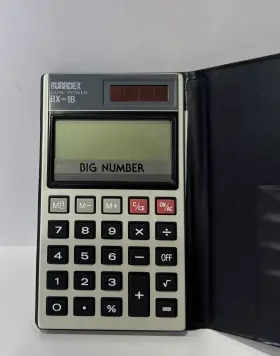 BX-B1 AURADEX Big Dual Power Solar Pocket Calculator #2