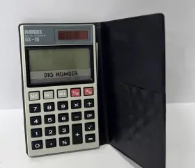 BX-B1 AURADEX Big Dual Power Solar Pocket Calculator