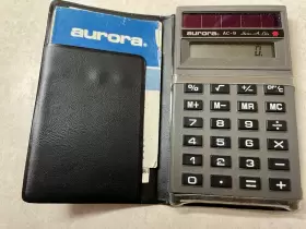 AC-9 AURORA Solar Sens Lite Mini Pocket Calculator