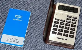 AC815 AURORA Auto Shut Pocket Calculator Manual