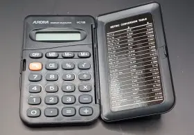 D2105 AURORA Pocket Calculator Conversion Table