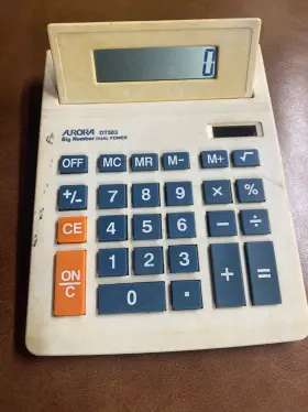 DT503 AURORA Calculator Dual Power Big