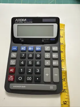 DT85V AURORA Calculator Solar Power Display Big Keys #3