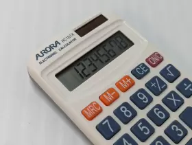 HC101X AURORA Calculator Dual Power Solar Battery #3