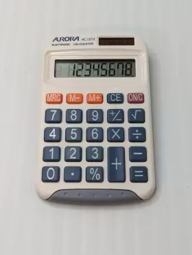 HC101X AURORA Calculator Dual Power Solar Battery