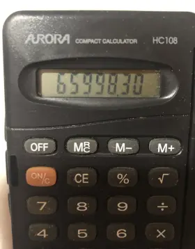 HC108 AURORA Calculator Touch Keys Lcd #2
