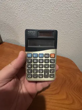 HC502A AURORA Dual Power Pocket Calculator Handheld