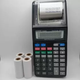 PR600M AURORA Printing Calculator Batteries Prints