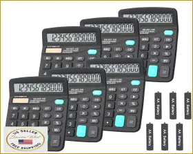 B07BKTYXCC BESTWYA Dual Power Handheld Desktop Calculator Lcd