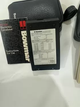 MX75 BOWMAR Memory Calculator Manual Charger #3