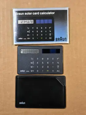 4856 BRAUN Solar Card Calculator Arcus Logistic