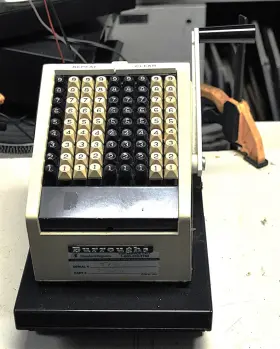 9408 BURROUGHS Mechanical Adding Calculating