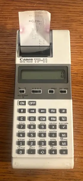 TP-11 CANNON Pocket Printer Wc