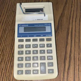Pz-d CANON Pz Printing Calculator Palm Printer