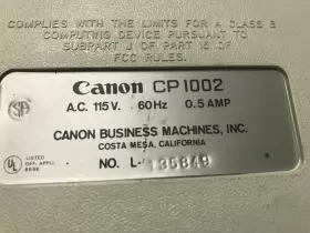 CP1002 CANON Adding Calculator #3