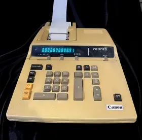 CP1202D CANON Printing Calculator Video