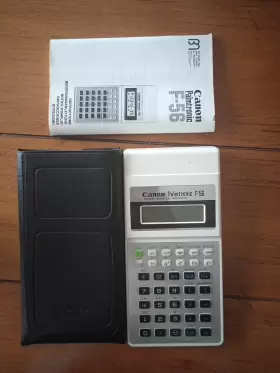 F-56 CANON Calculator Palmtronic Box Manual