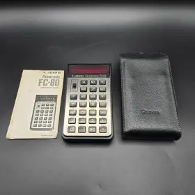 FC-80 CANON Palmtronic Calculator Manual