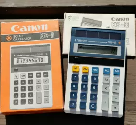 KS-8 CANON Solar Calculator Box Manual