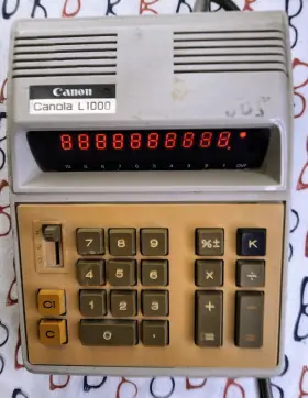 L1000 CANON Canola Panaplex Display Desktop Calculator