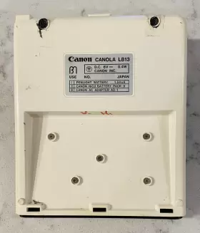 L813 CANON Canola Calculator Box Manual #3