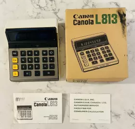 L813 CANON Canola Calculator Box Manual