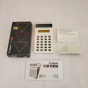 LC-20 CANON Card Handheld Calculator Box Papers