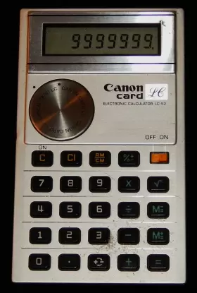 LC-52 CANON Calculator Card Handheld Clark #2 LC-52 CANON Calculator Card Handheld Clark #2