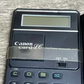 LC-62 CANON Card Display Mini Handheld Calculator #3