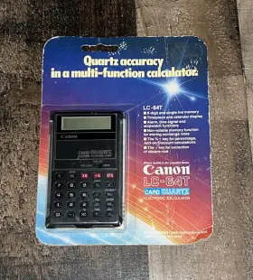 LC-64T CANON Card Quartz Calculator