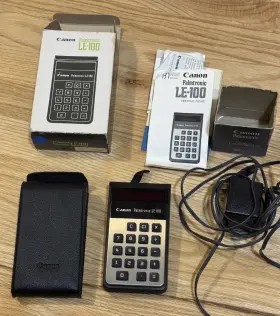 LE-100 CANON Palmtronic Calculator Box Manual
