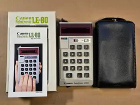 LE-80 CANON Palmtronic Calculator Box Manual Battery