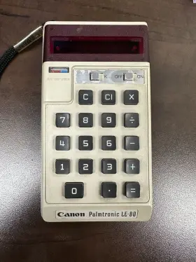 LE-80M CANON Palmtronic Calculator Great