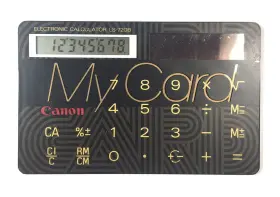 LS-27B CANON Card Calculator Solar Credit