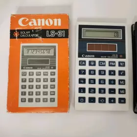 LS-31 CANON Solar Calculator Box Manual #2