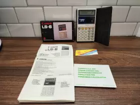 LS-6 CANON Solar Card Calculator Box Instruction Booklet
