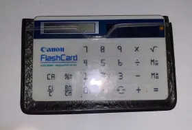 LS-701H CANON Flash Card Solar Calculator Credit