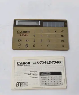LS-704G CANON Flashcard Calculator Manual