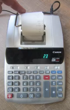MP11DX CANON Digits Clock Calendar Printing Calculator Paper #2
