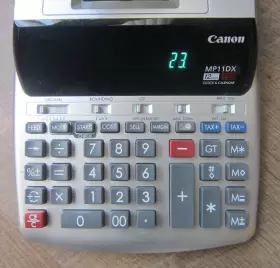 MP11DX CANON Digits Clock Calendar Printing Calculator Paper #3