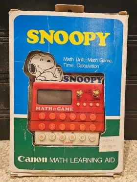 MS-10 CANON Snoopy Handheld Game Calculator Learning Aid