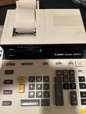 P1240-D CANON Canola Printing Calculator Hardly