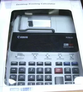 P170-DH CANON Desktop Printing Calculator Digits Ac Operation