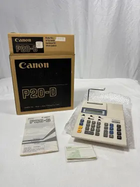 P20-D CANON Printing Calculator Box Manual