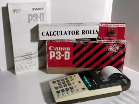P3-D CANON Palm Printer Calculator Box Paper Ink Roll