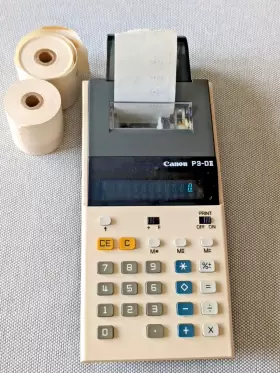 P3-DII CANON Palm Printer Calculator Manual Box Paper #2