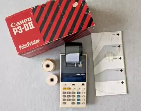 P3-DII CANON Palm Printer Calculator Manual Box Paper