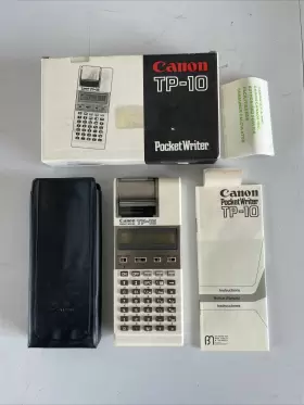 TP-10 CANON Pocket Writer Printer Box Paper Manual