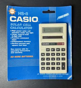 HS-8 CASIO Solar Cell Calculator